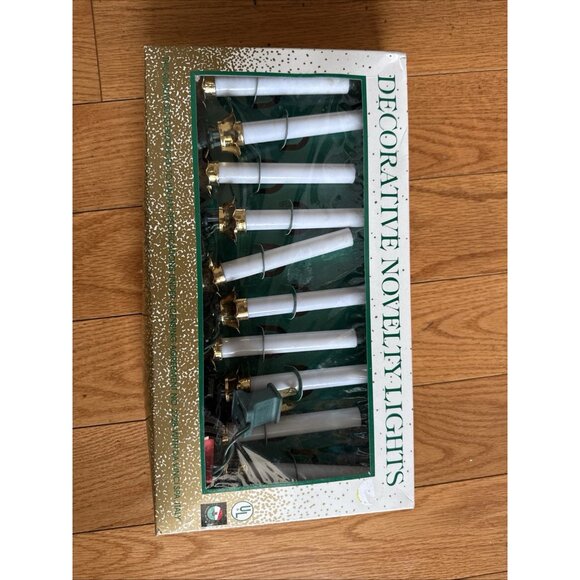 Kurt S Adler 10 Old Fashioned Candle Lights Working Vintage Strung - Picture 6 of 6